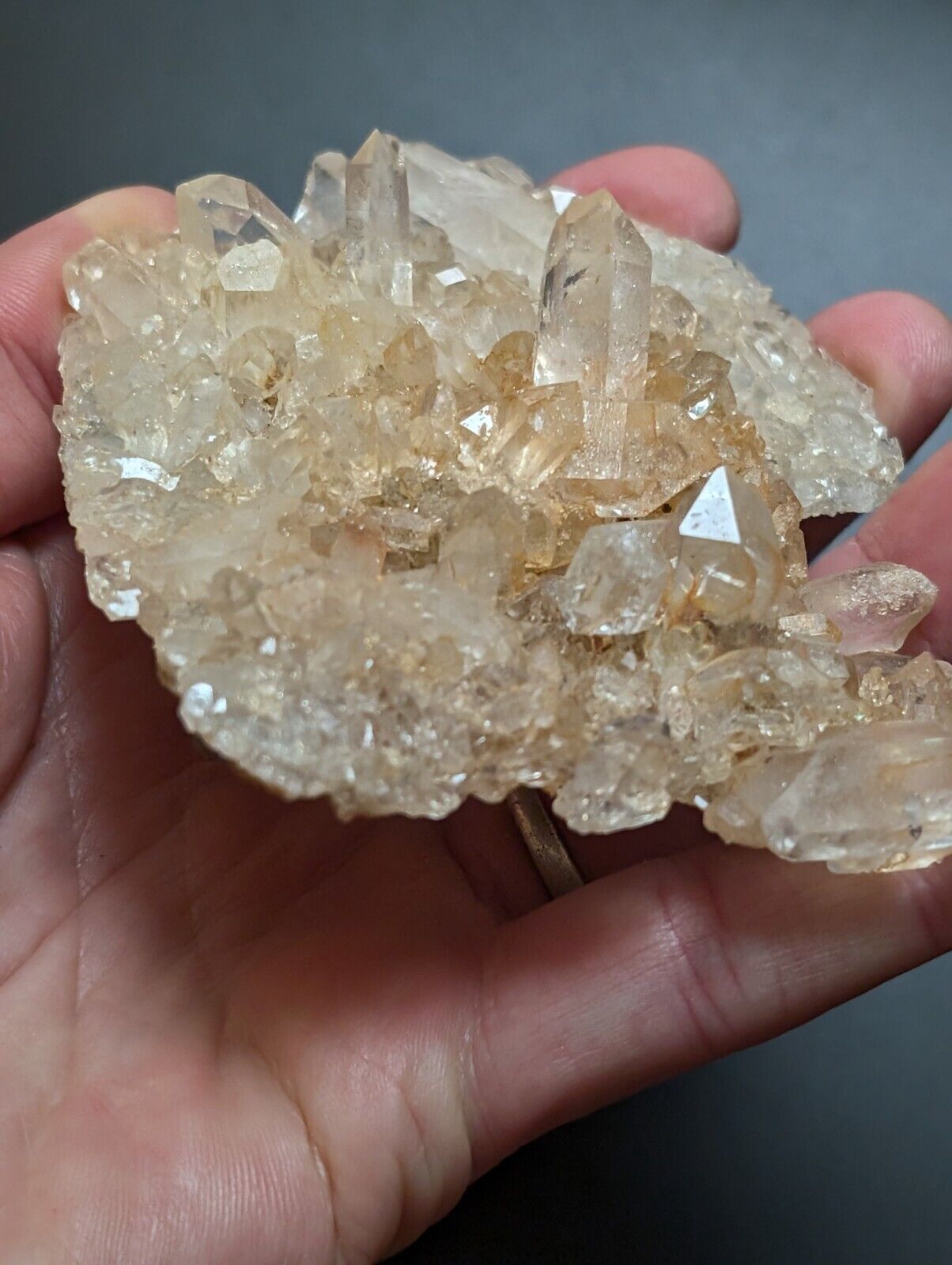 A+ Quartz Crystal Cluster, Amazing Old Stock, Montgomery County, Arkansas, ooak