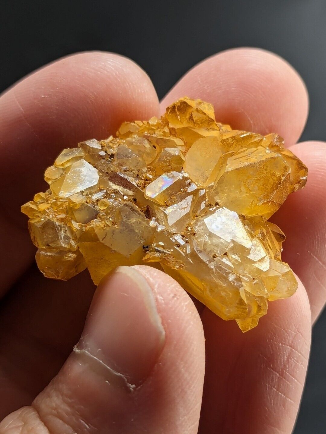 Unique Quartz Crystal Floater - Garland County, Arkansas, w/ natural iridescence