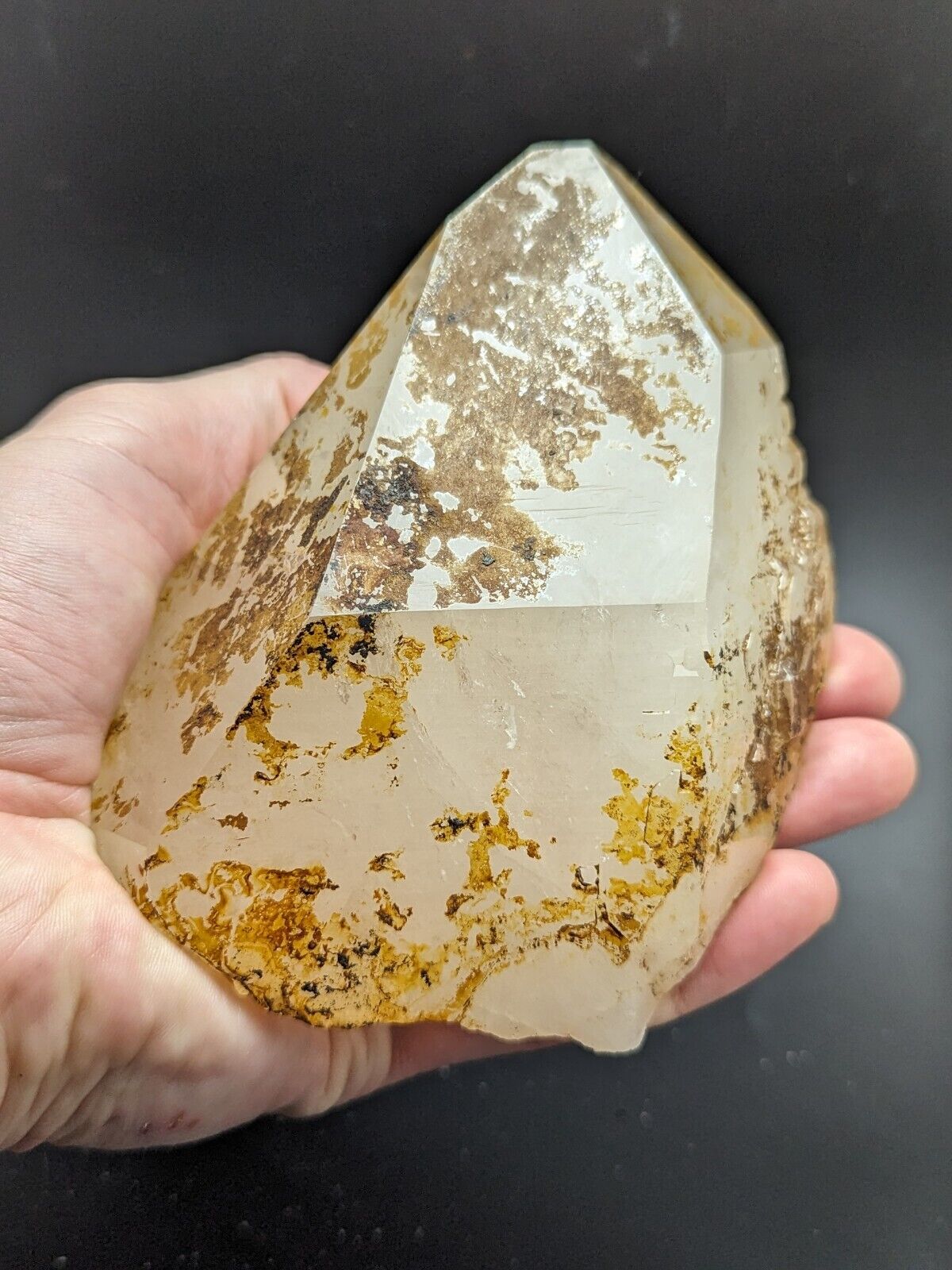 Large Quartz Crystal Point - Garland County, Arkansas, USA, Display specimen