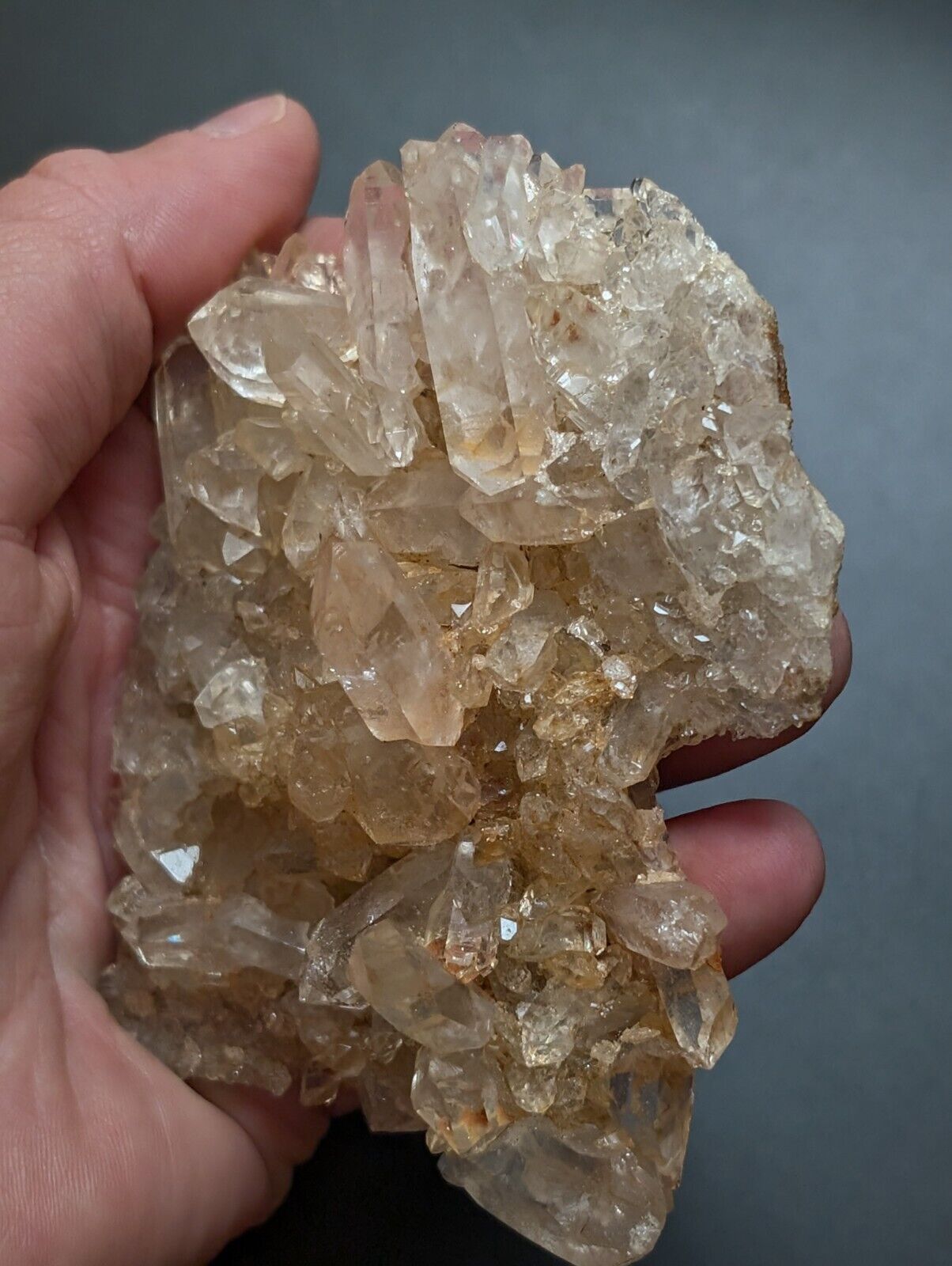 A+ Quartz Crystal Cluster, Amazing Old Stock, Montgomery County, Arkansas, ooak