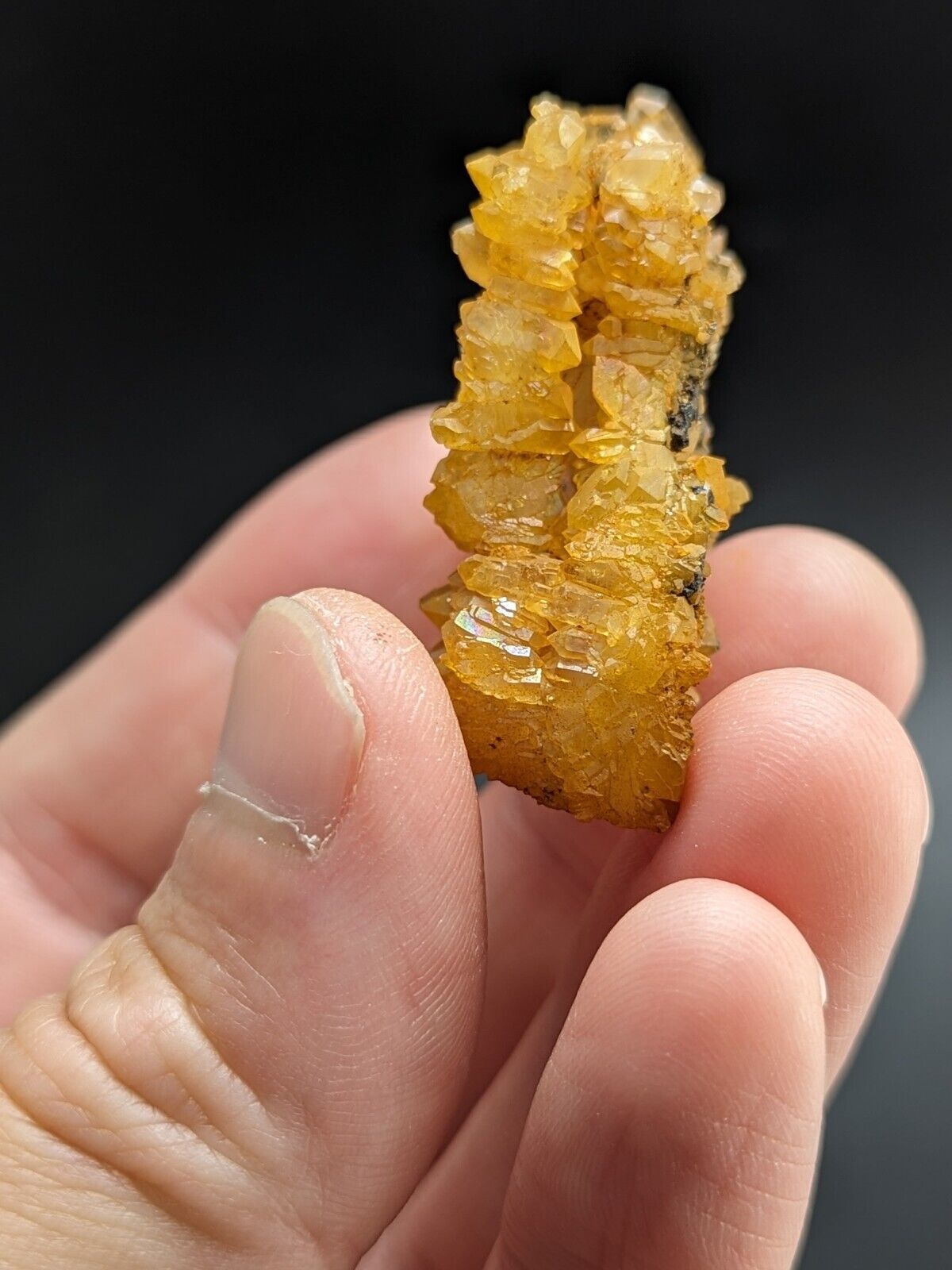 Unique Quartz Crystal Floater - Garland County, Arkansas, w/ natural iridescence