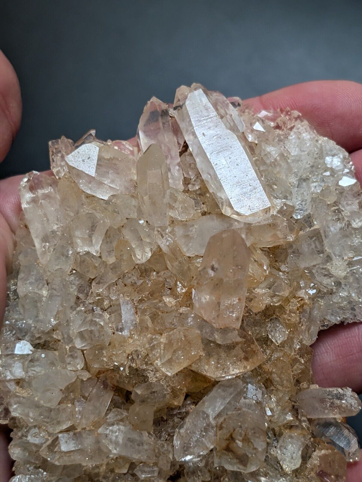 A+ Quartz Crystal Cluster, Amazing Old Stock, Montgomery County, Arkansas, ooak