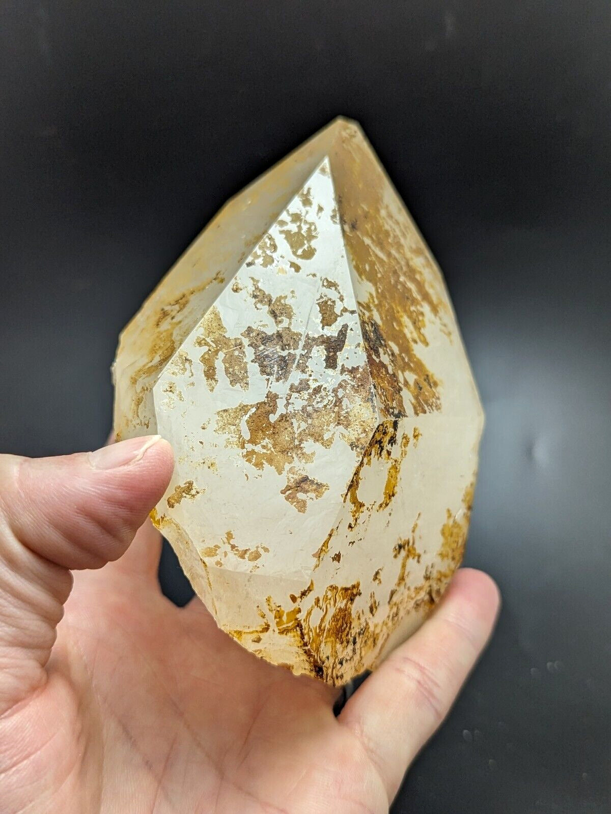 Large Quartz Crystal Point - Garland County, Arkansas, USA, Display specimen