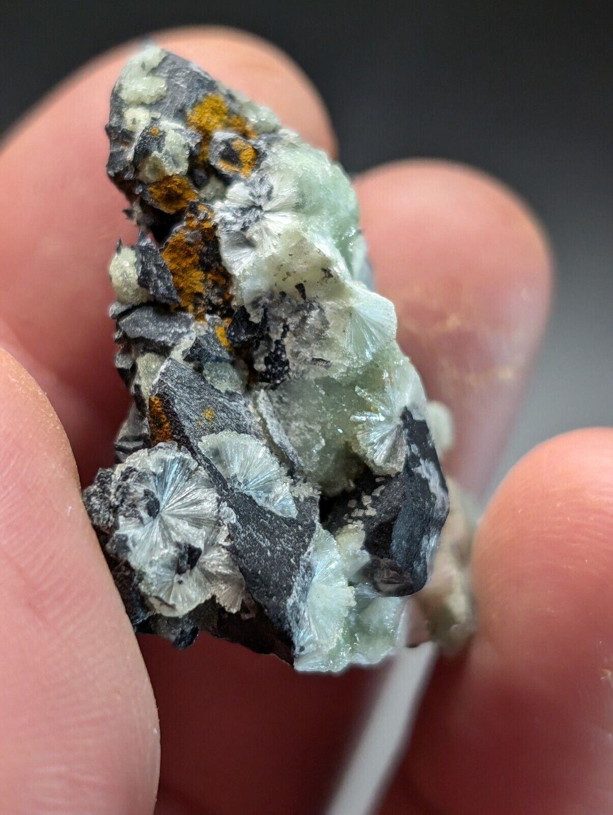 Amazing Wavellite Specimen (Arkansas, USA)  - OOAK Natural Crystal Cluster