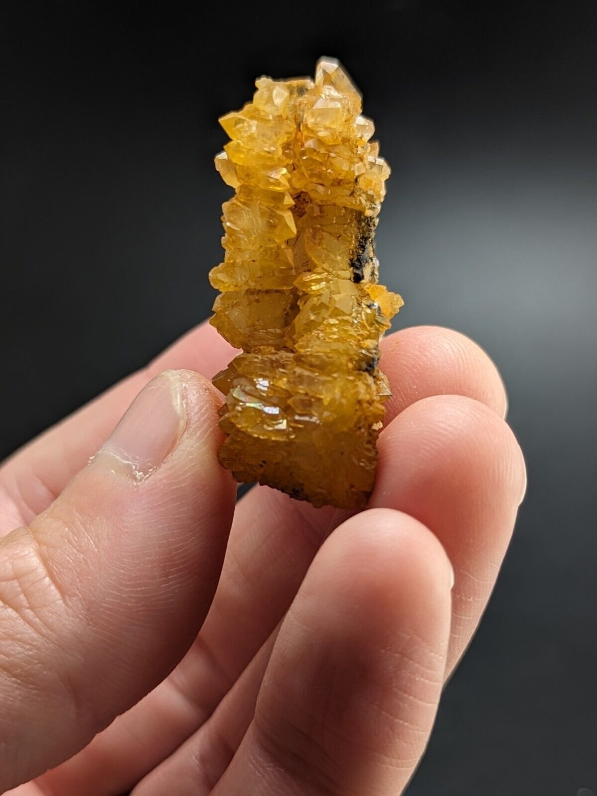 Unique Quartz Crystal Floater - Garland County, Arkansas, w/ natural iridescence