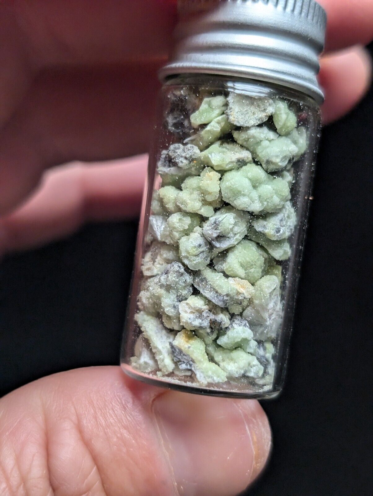 Jar of Micro Wavellite Specimens (Arkansas, USA)  - OOAK Natural Crystals