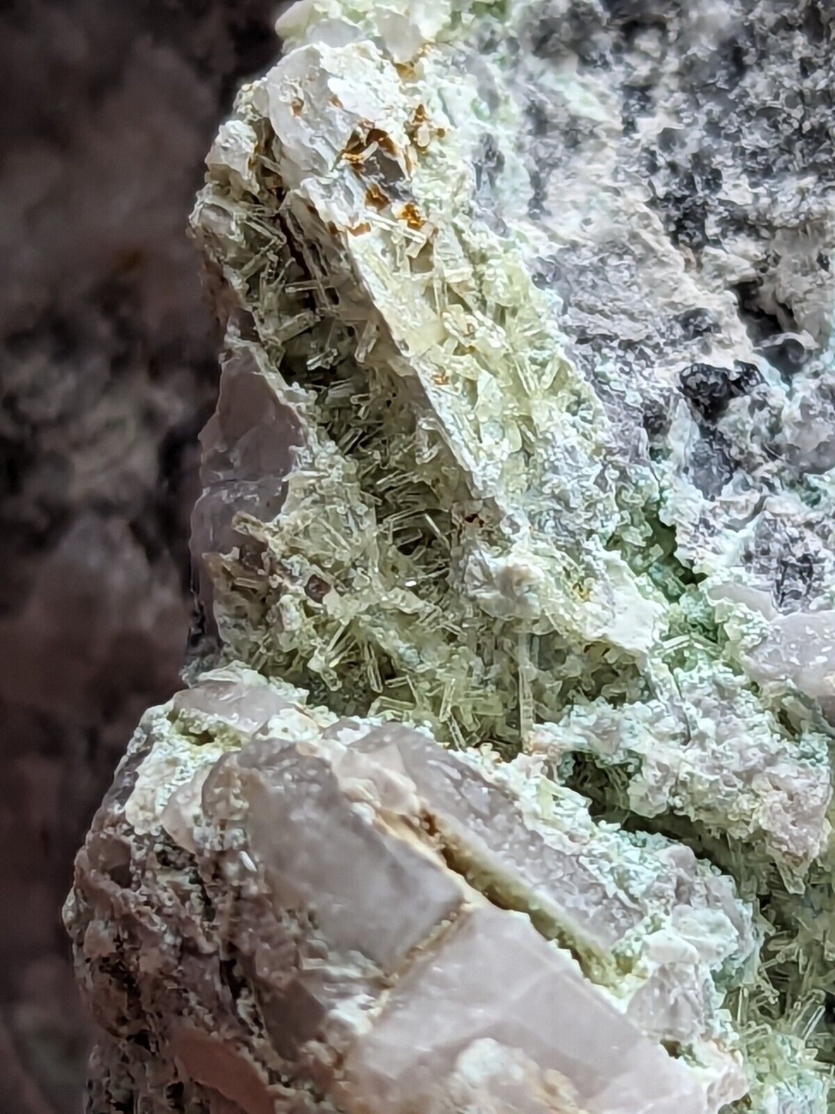 Wavellite with Variscite - Rare Old Stock - Polk County, Arkansas, Super Unique