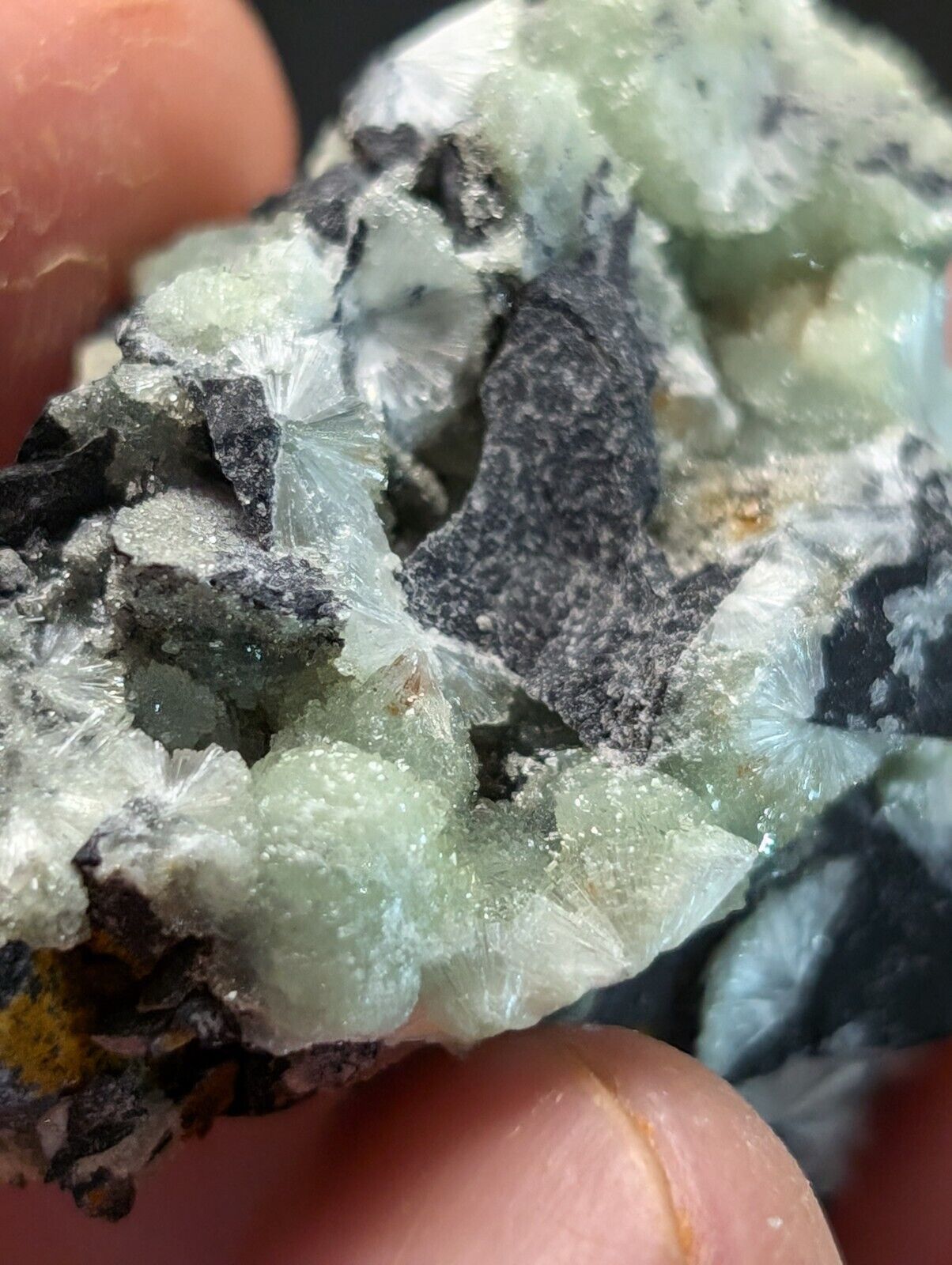 Amazing Wavellite Specimen (Arkansas, USA)  - OOAK Natural Crystal Cluster