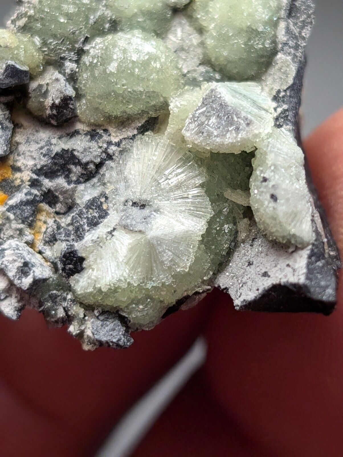 Amazing Wavellite Specimen (Arkansas, USA)  - OOAK Natural Crystal Cluster