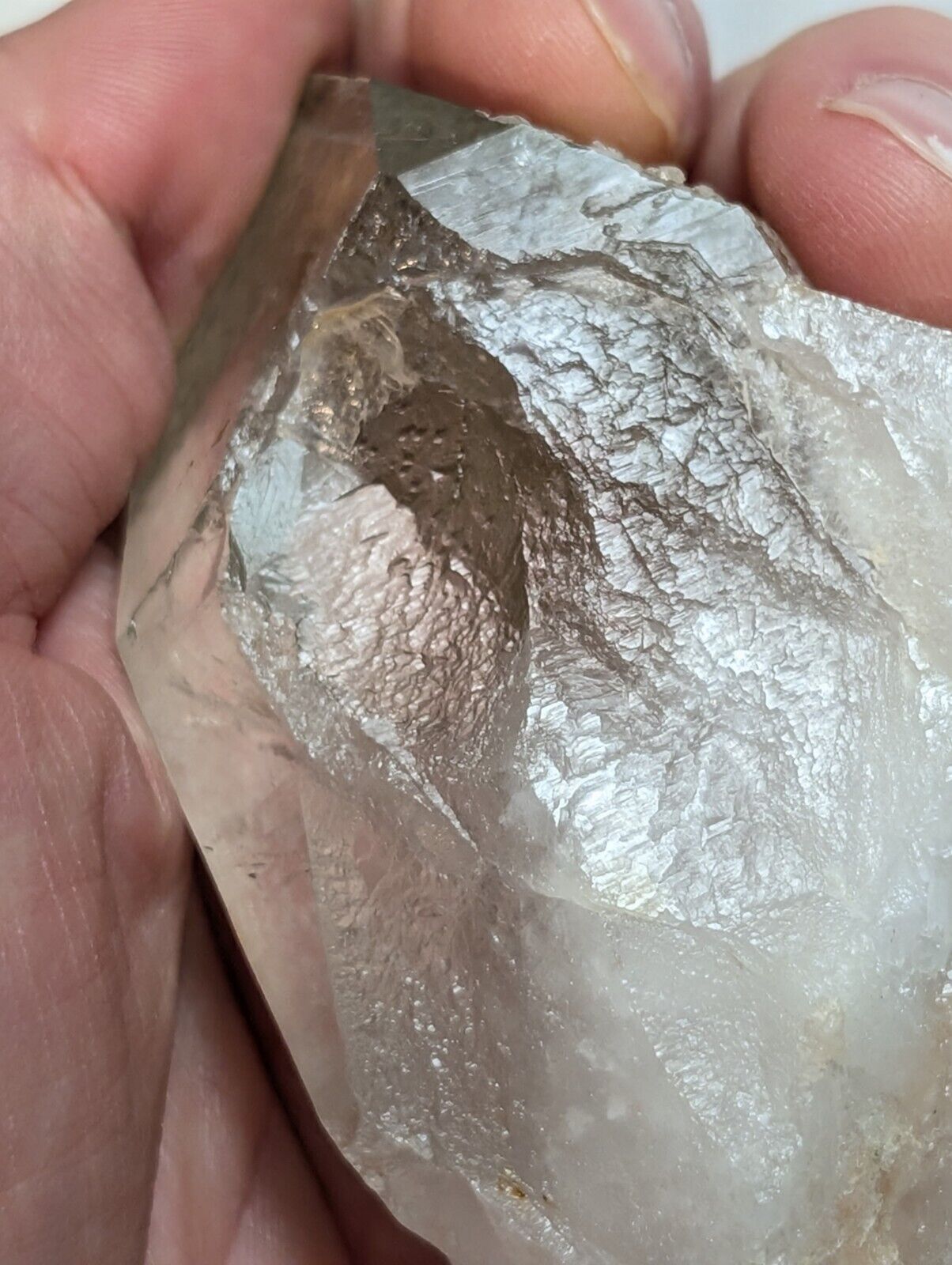 Fantastic Green Chlorite Phantom Quartz Crystal Point, Paron, Arkansas