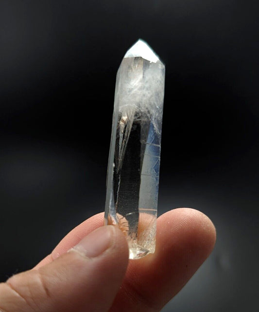 Unique Clear Quartz Crystal w/ cloudy end - Montgomery County, Arkansas, ooak