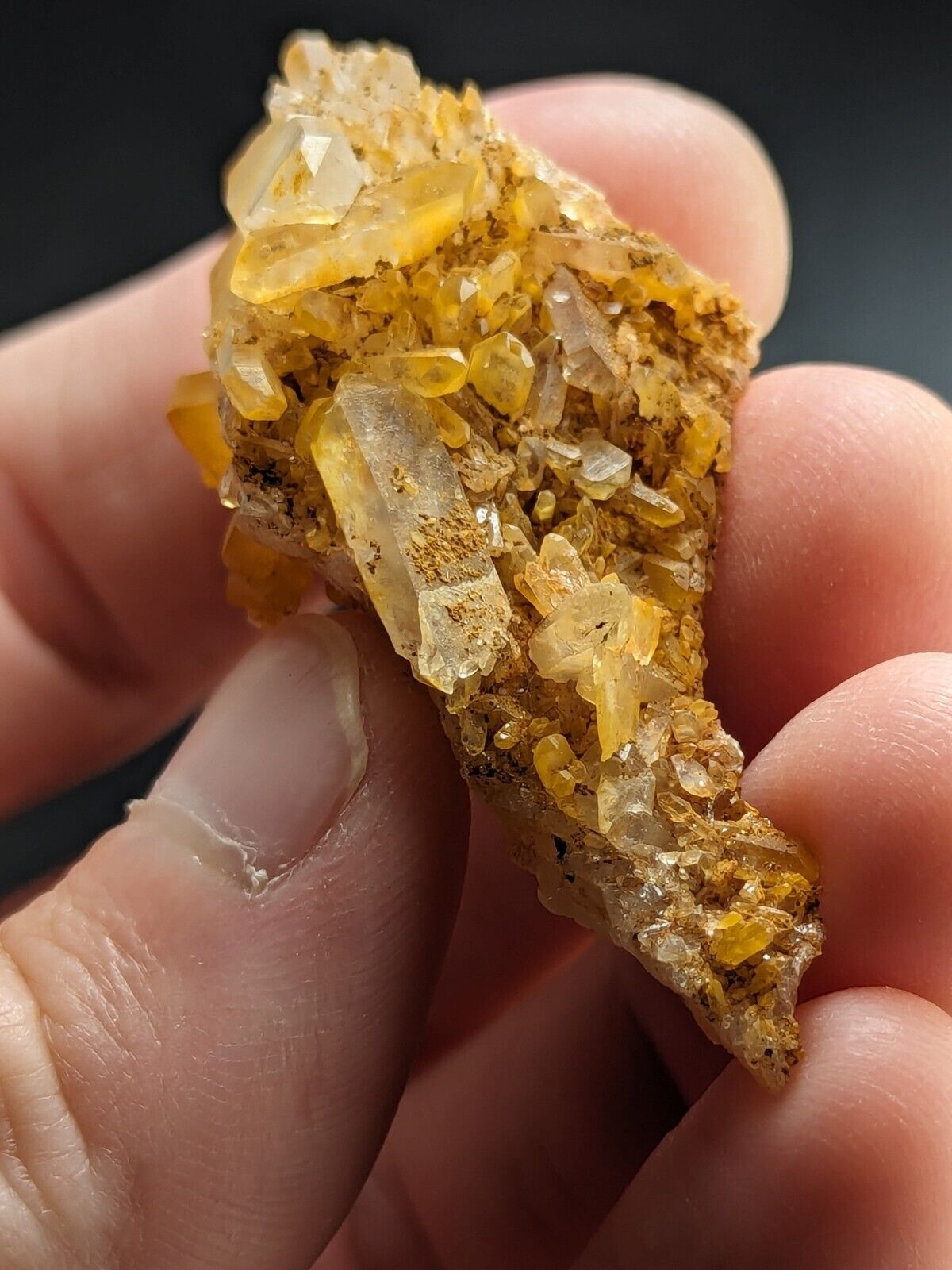 Unique Quartz Crystal Floater - Garland County, Arkansas, w/ natural iridescence