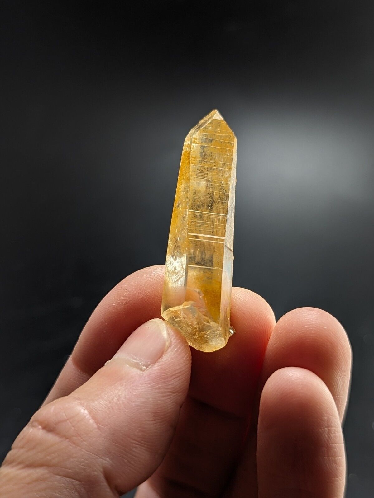 Unique Quartz Crystal Point - Garland County, Arkansas, w/ natural iridescence