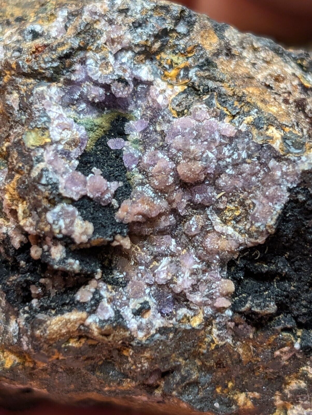 Strengite + other Iron Phosphates -Indian Mountain, Alabama, USA, Old Stock