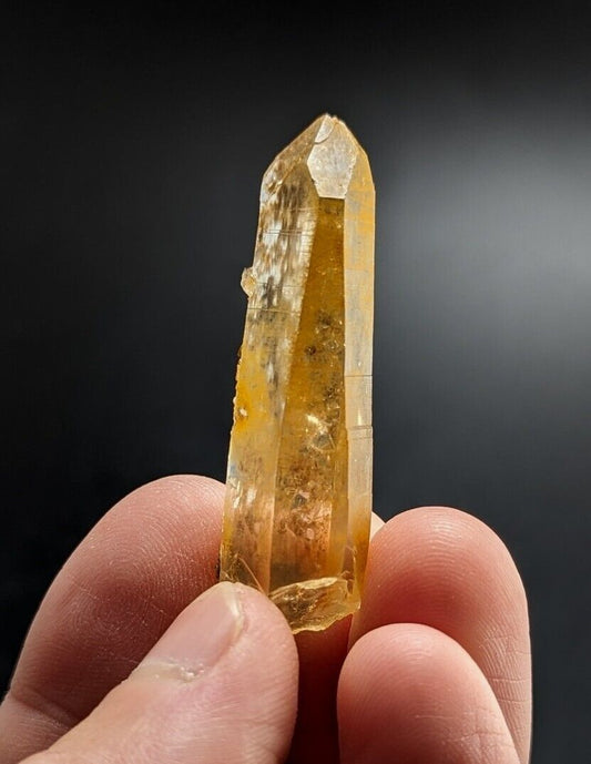 Unique Quartz Crystal Point - Garland County, Arkansas, w/ natural iridescence