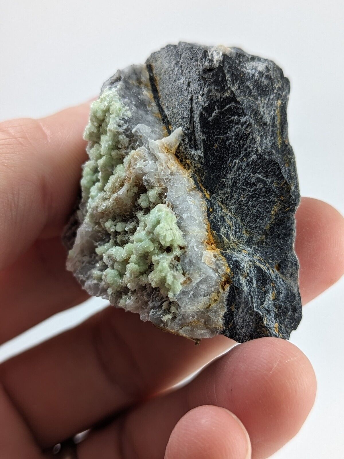 FluorWavellite - Rare! Intermixed With SiO2- Mauldin Mountain, Arkansas, ooak