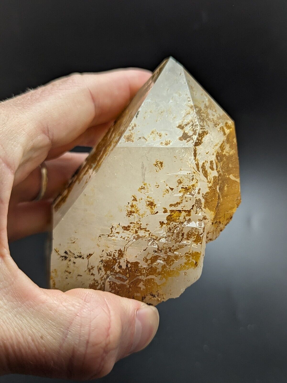 Large Quartz Crystal Point - Garland County, Arkansas, USA, Display specimen