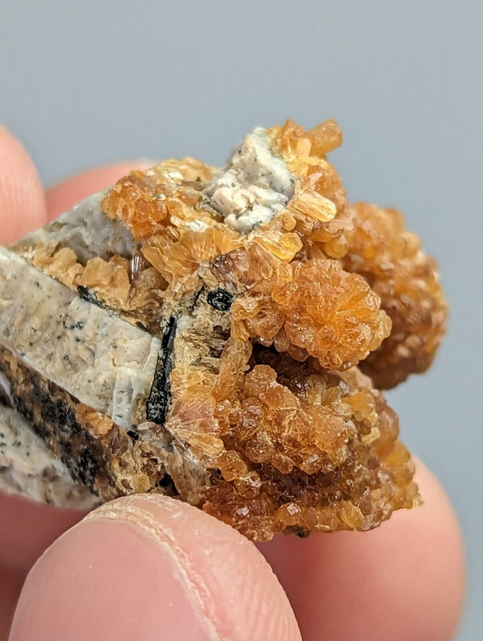 Stilbite, Albite, Aegerine - 3M Quarry, Little Rock, Arkansas, RARE old stock