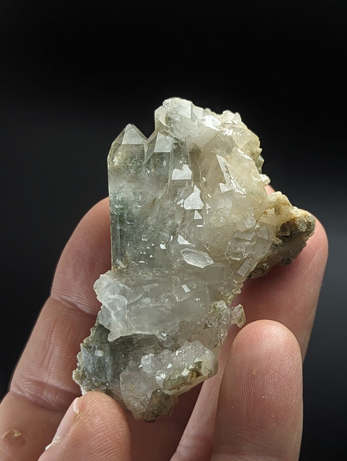 Fantastic Green Chlorite Quartz Crystal, North of Willis Mine, Paron, Arkansas