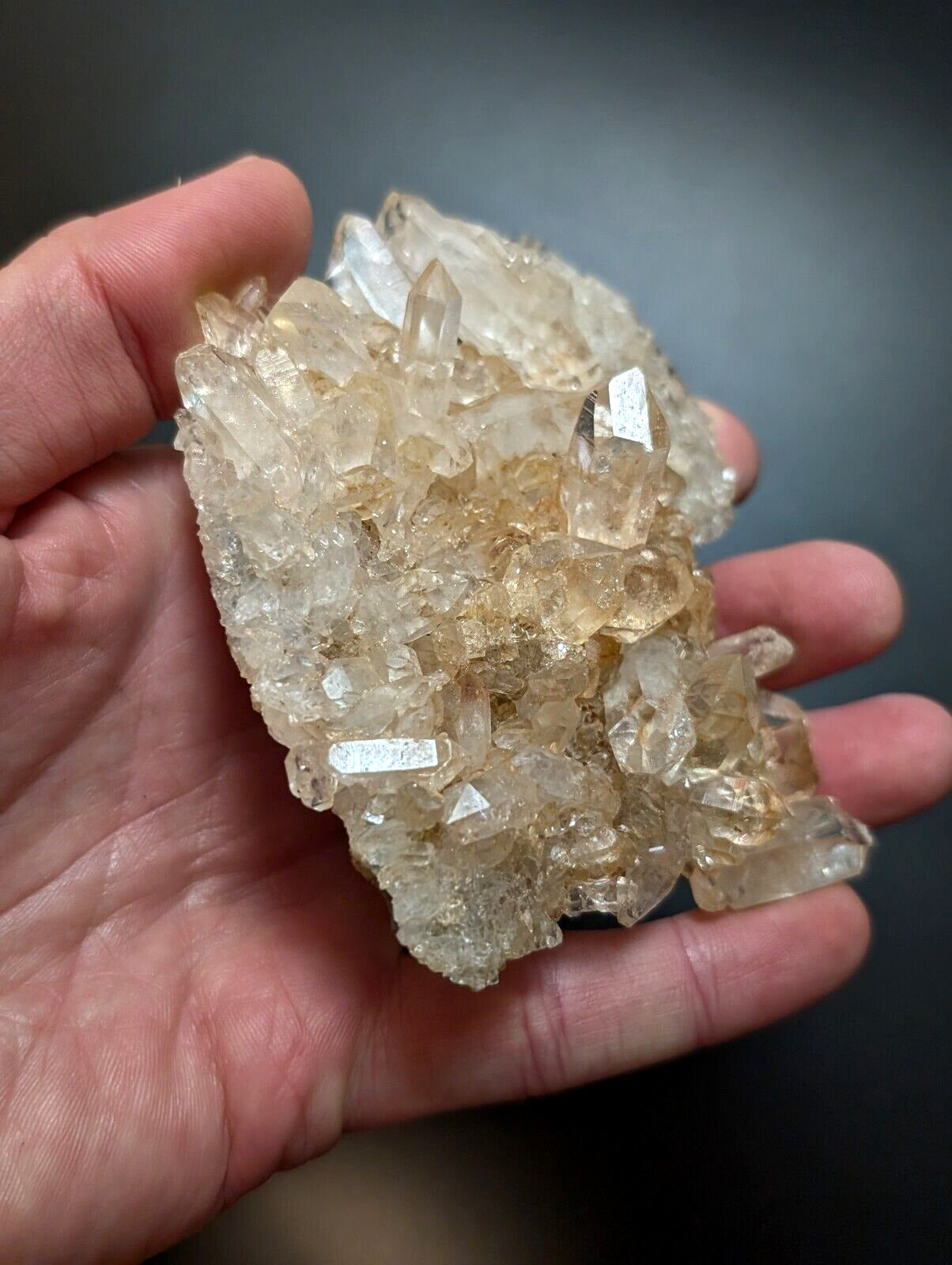 A+ Quartz Crystal Cluster, Amazing Old Stock, Montgomery County, Arkansas, ooak