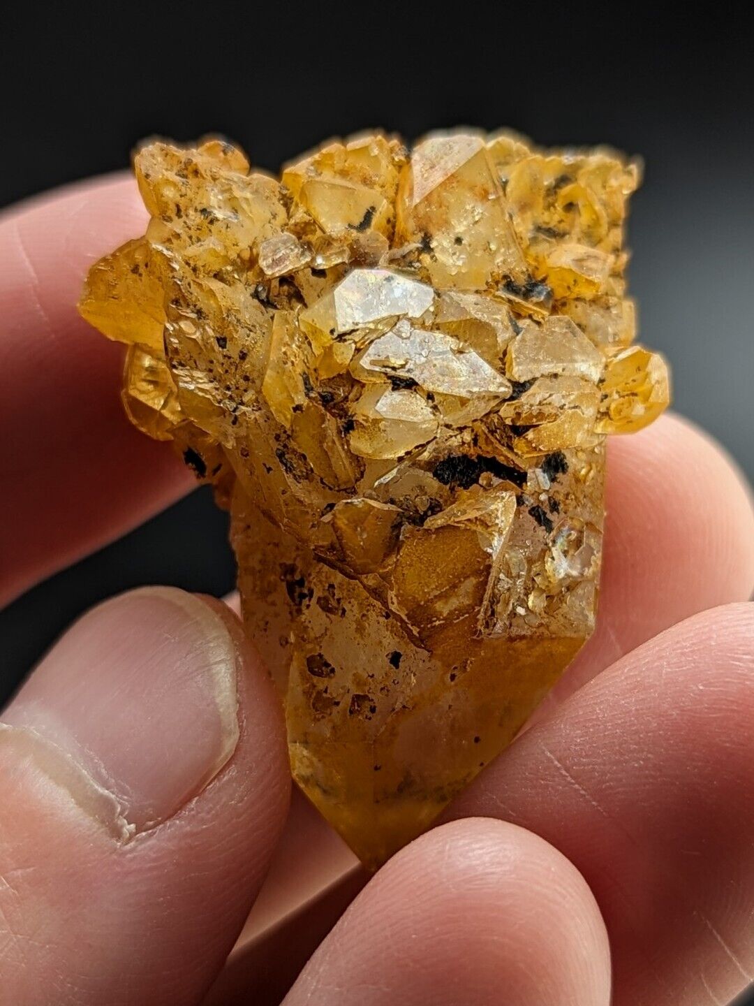 Unique Quartz Crystal Floater - Garland County, Arkansas, w/ natural iridescence