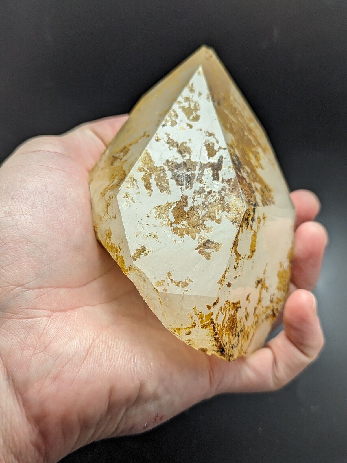 Large Quartz Crystal Point - Garland County, Arkansas, USA, Display specimen