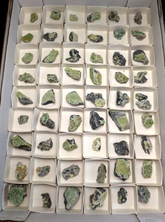 Set of 55 Wavellite Specimens (Arkansas, USA)  - OOAK Natural Crystal Clusters