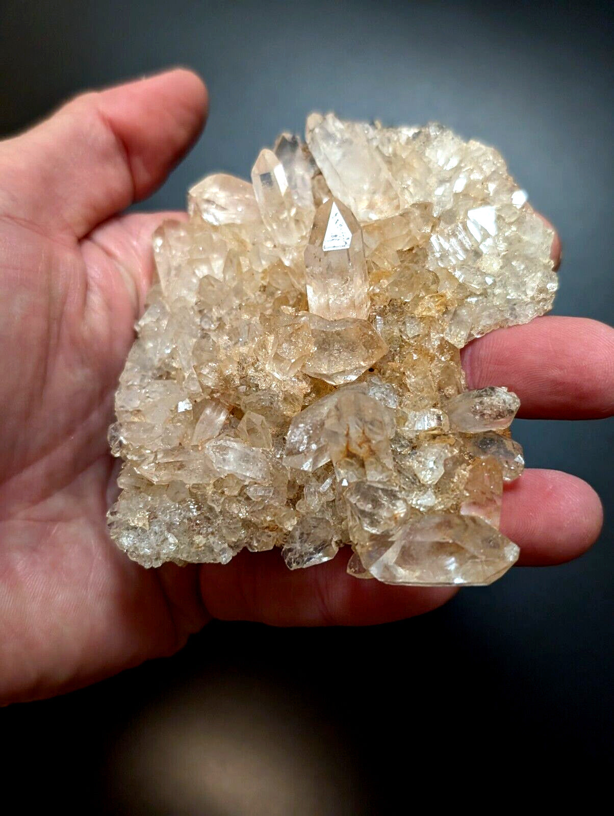 A+ Quartz Crystal Cluster, Amazing Old Stock, Montgomery County, Arkansas, ooak