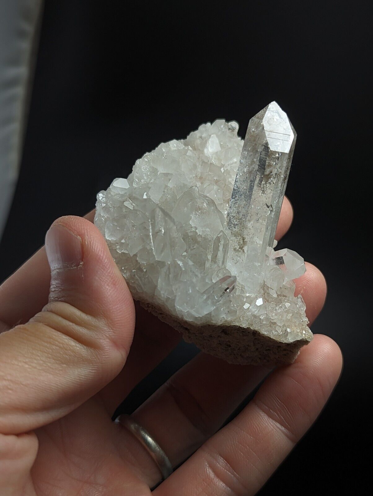 A+ Quartz Crystal Cluster, Amazing Old Stock, Montgomery County, Arkansas, ooak