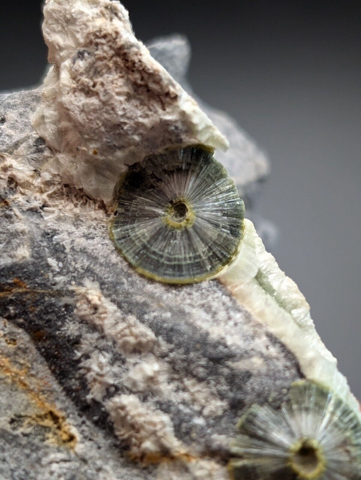 UV Reactive Wavellite -Old Stock - Mauldin Mountain, Arkansas, Amazing Eye Forms