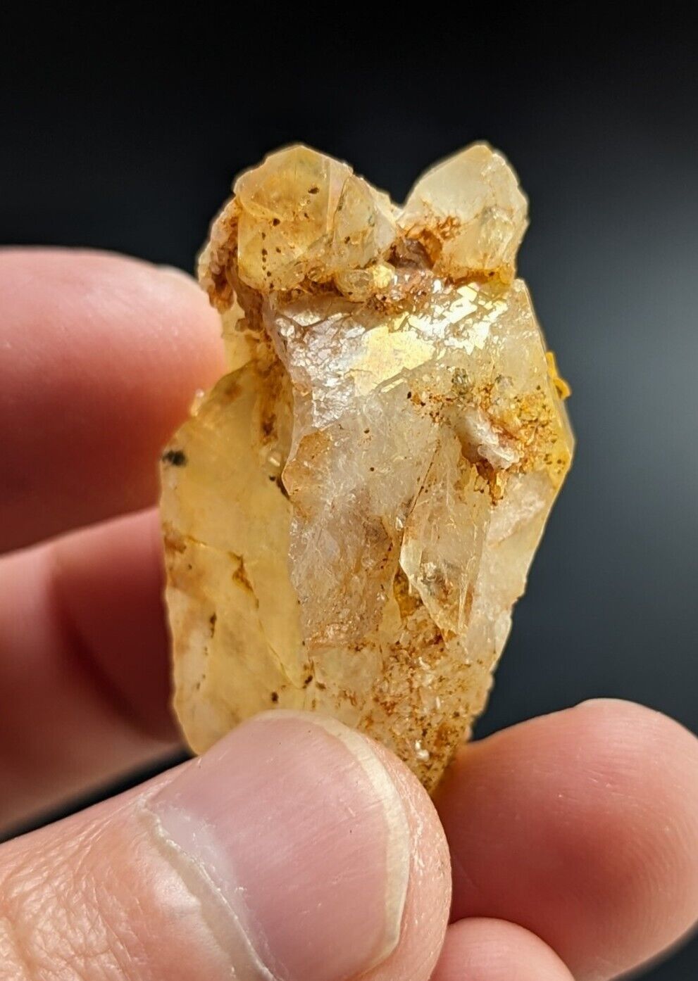 Unique Quartz Crystal Floater - Garland County, Arkansas, w/ natural iridescence