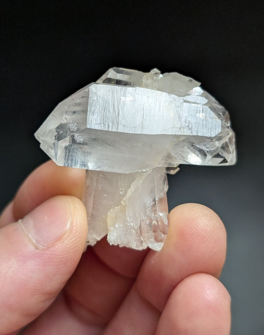 Amazing Jeffrey Quarry Quartz Crystal Point w/ Cookeite, Arkansas Old Stock, A++