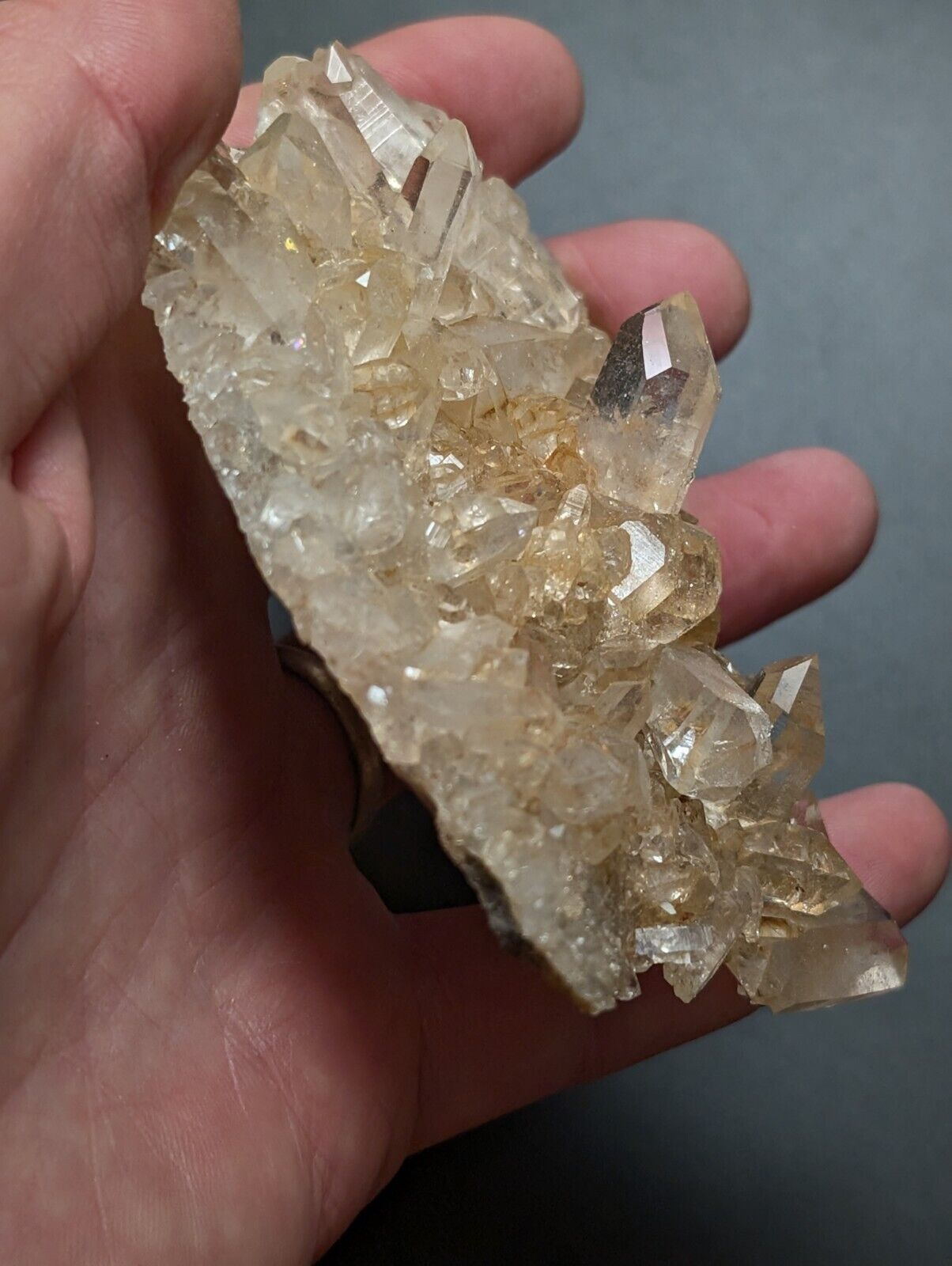 A+ Quartz Crystal Cluster, Amazing Old Stock, Montgomery County, Arkansas, ooak