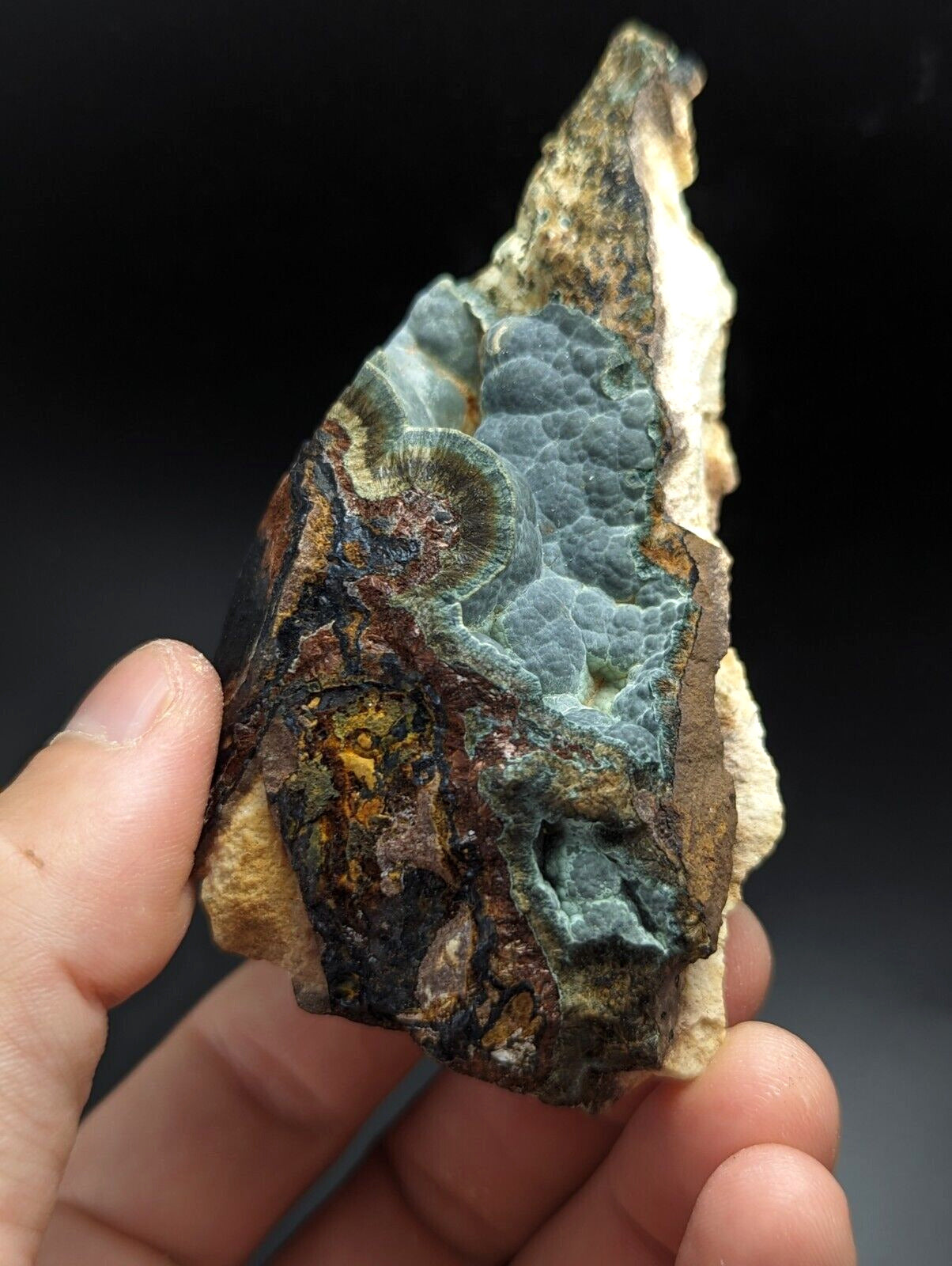 Kidwellite, Dufrenite, Beraunite etc (VERY RARE, 3 Oaks Gap, Polk Co. Arkansas)