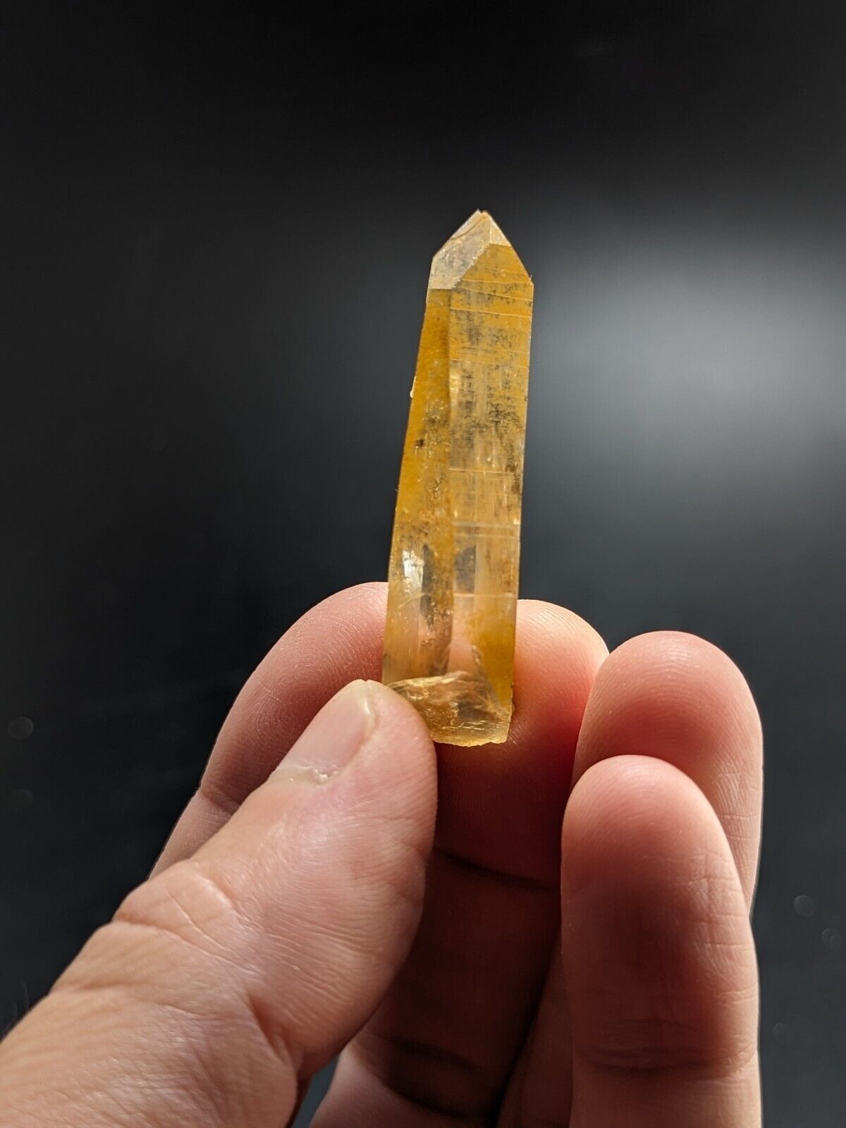 Unique Quartz Crystal Point - Garland County, Arkansas, w/ natural iridescence