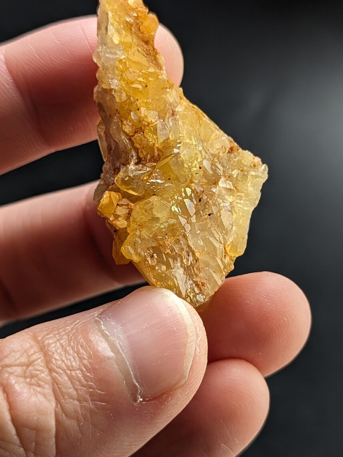 Unique Quartz Crystal Floater - Garland County, Arkansas, w/ natural iridescence