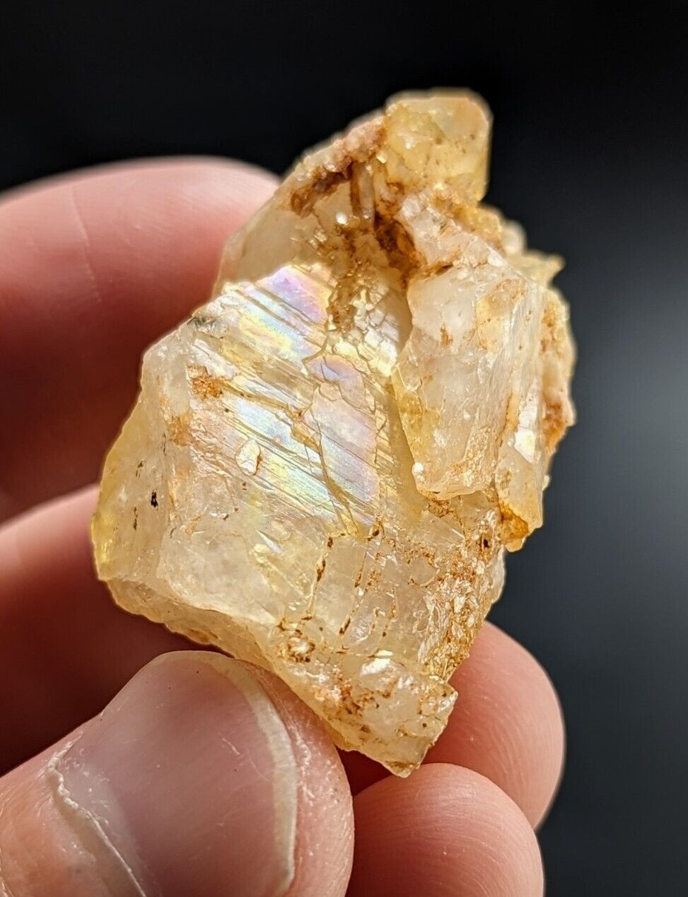 Unique Quartz Crystal Floater - Garland County, Arkansas, w/ natural iridescence