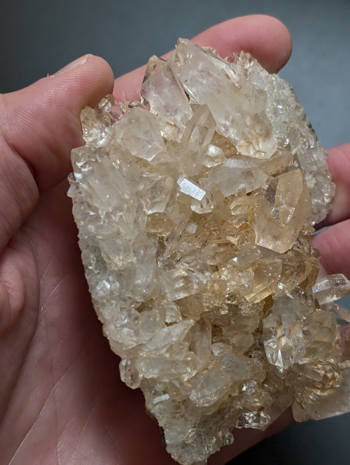 A+ Quartz Crystal Cluster, Amazing Old Stock, Montgomery County, Arkansas, ooak