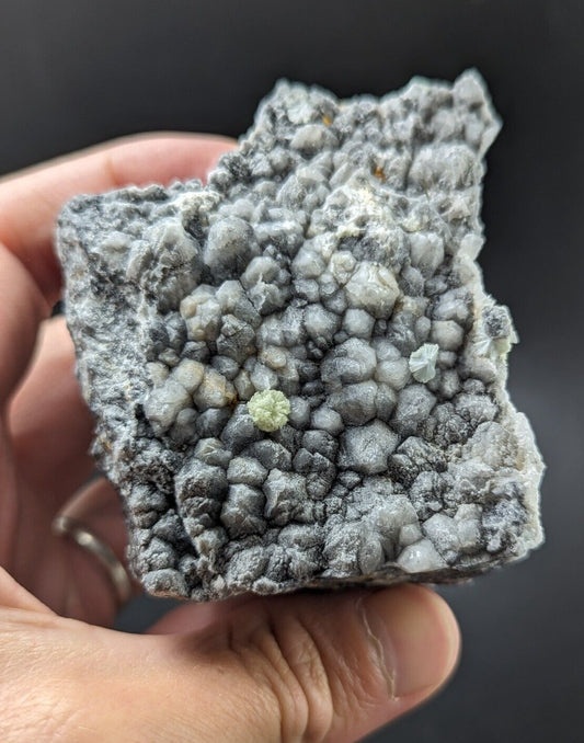 Wavellite on Grey Quartz - Mauldin Mountain, Montgomery County, Arkansas, Rare