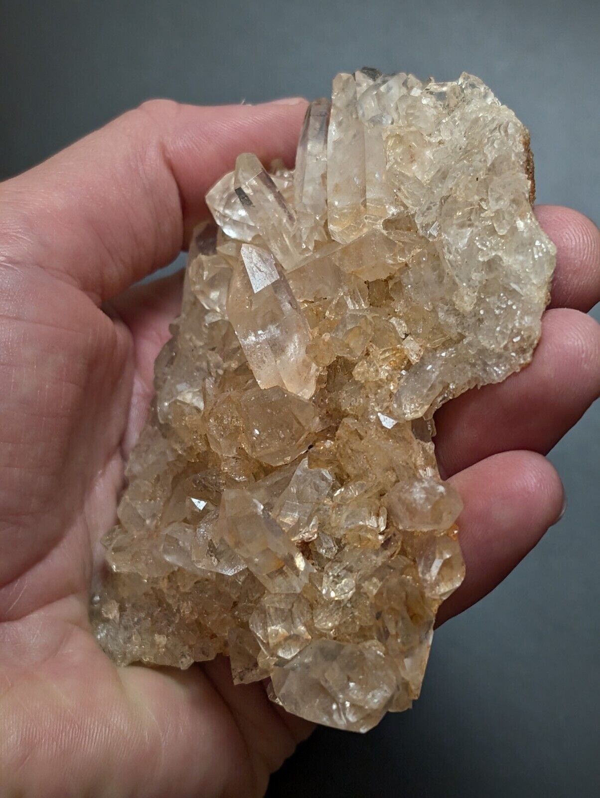 A+ Quartz Crystal Cluster, Amazing Old Stock, Montgomery County, Arkansas, ooak