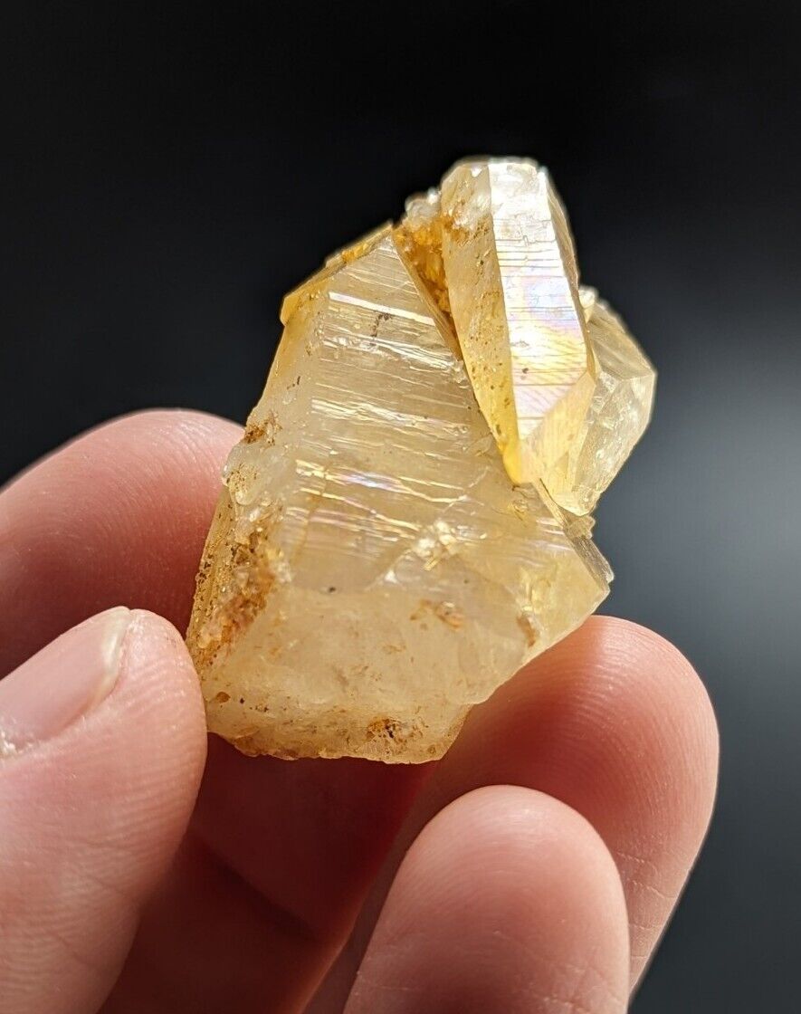 Unique Quartz Crystal Floater - Garland County, Arkansas, w/ natural iridescence