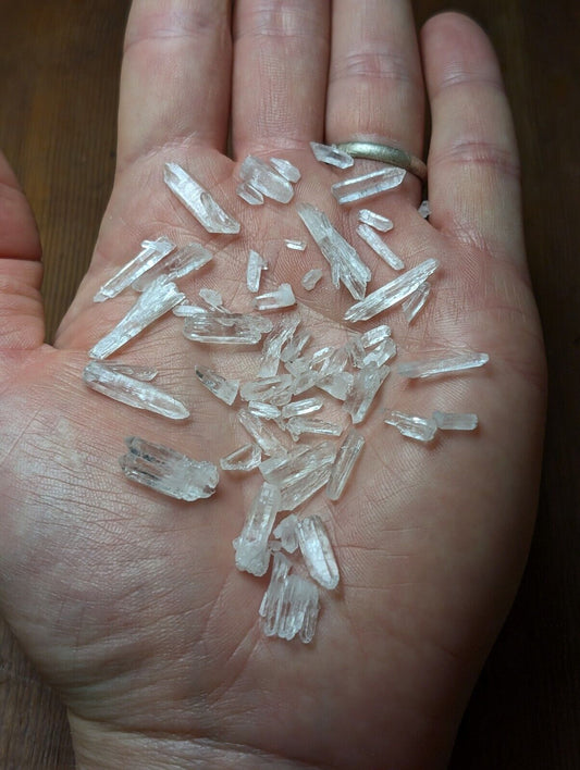 x50 Small Jeffrey Quarry Solution Quartz Crystals, Arkansas Old Stock, OOAK Set