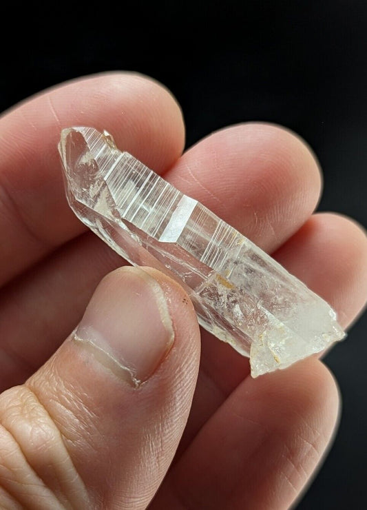 Clear Quartz Crystal Point- Garland County, Arkansas, Old Stock