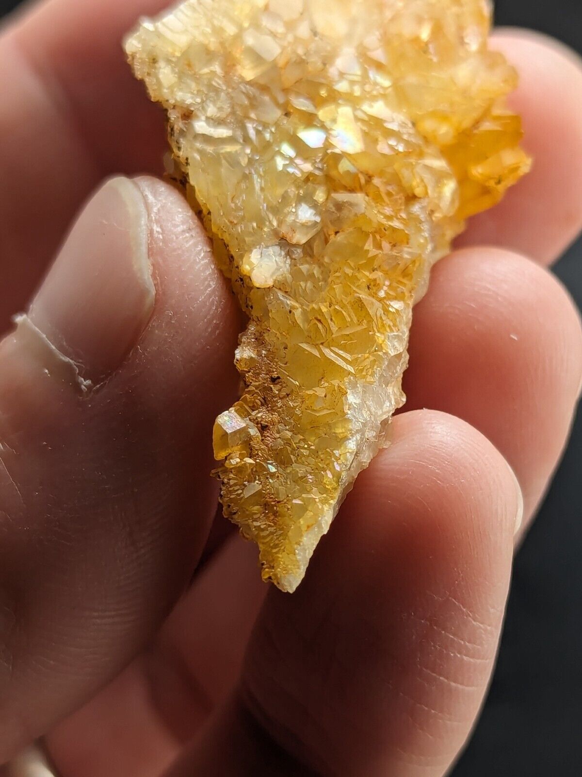 Unique Quartz Crystal Floater - Garland County, Arkansas, w/ natural iridescence