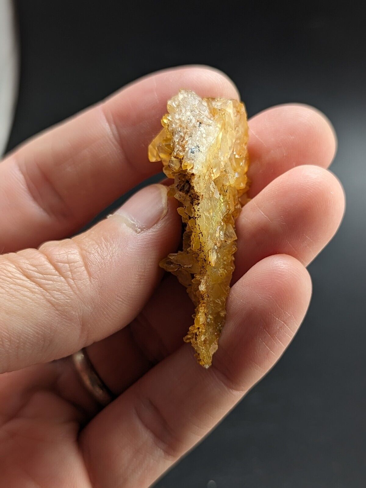 Unique Quartz Crystal Floater - Garland County, Arkansas, w/ natural iridescence