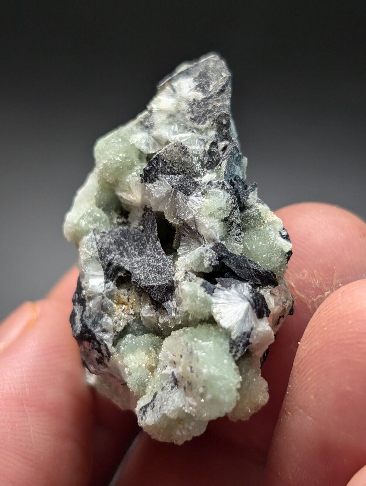 Amazing Wavellite Specimen (Arkansas, USA)  - OOAK Natural Crystal Cluster