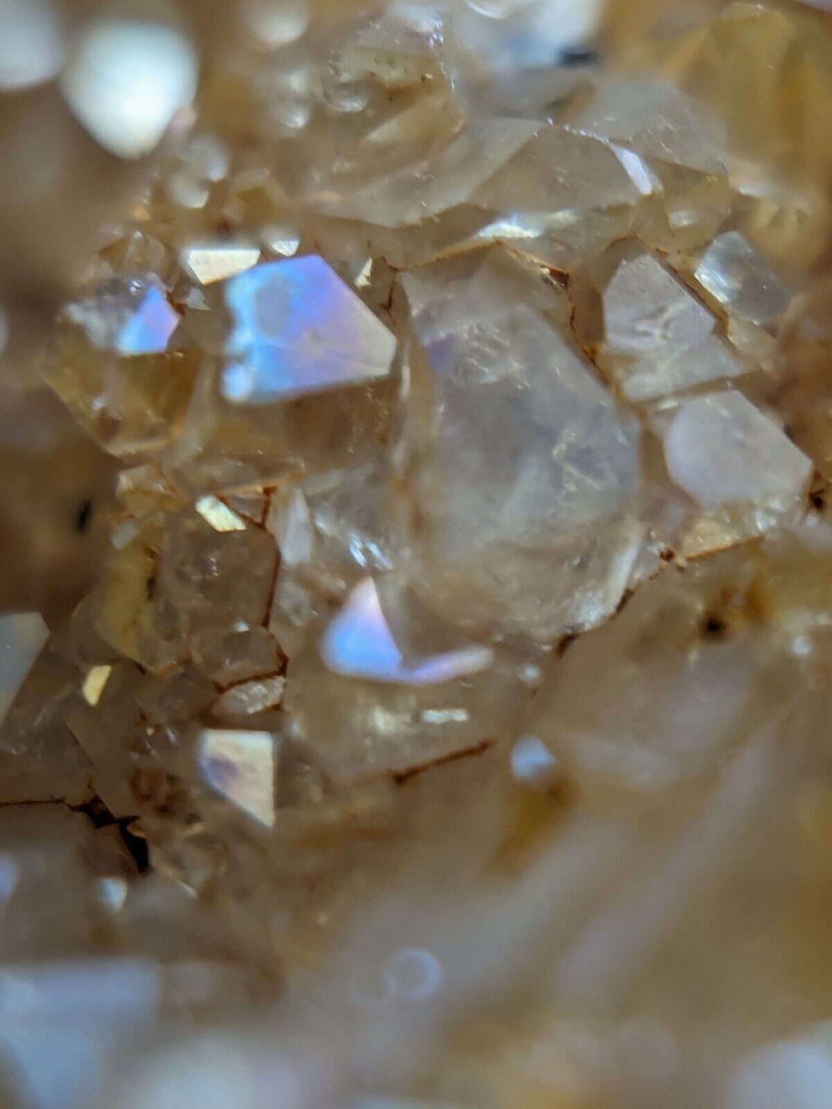 Unique Quartz Crystal Floater - Garland County, Arkansas, w/ natural iridescence