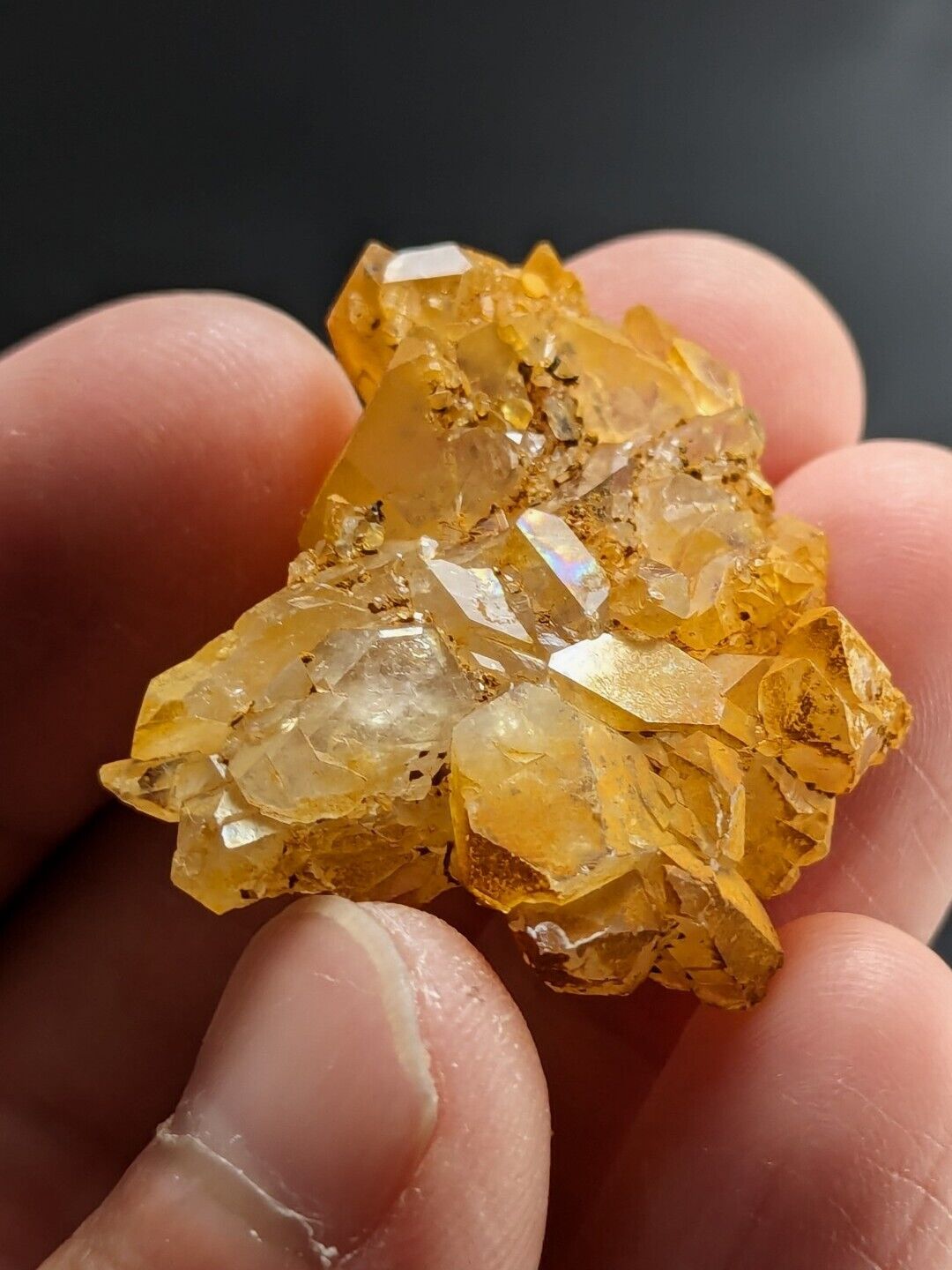 Unique Quartz Crystal Floater - Garland County, Arkansas, w/ natural iridescence