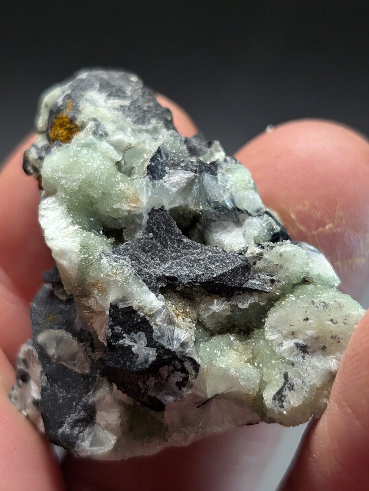 Amazing Wavellite Specimen (Arkansas, USA)  - OOAK Natural Crystal Cluster