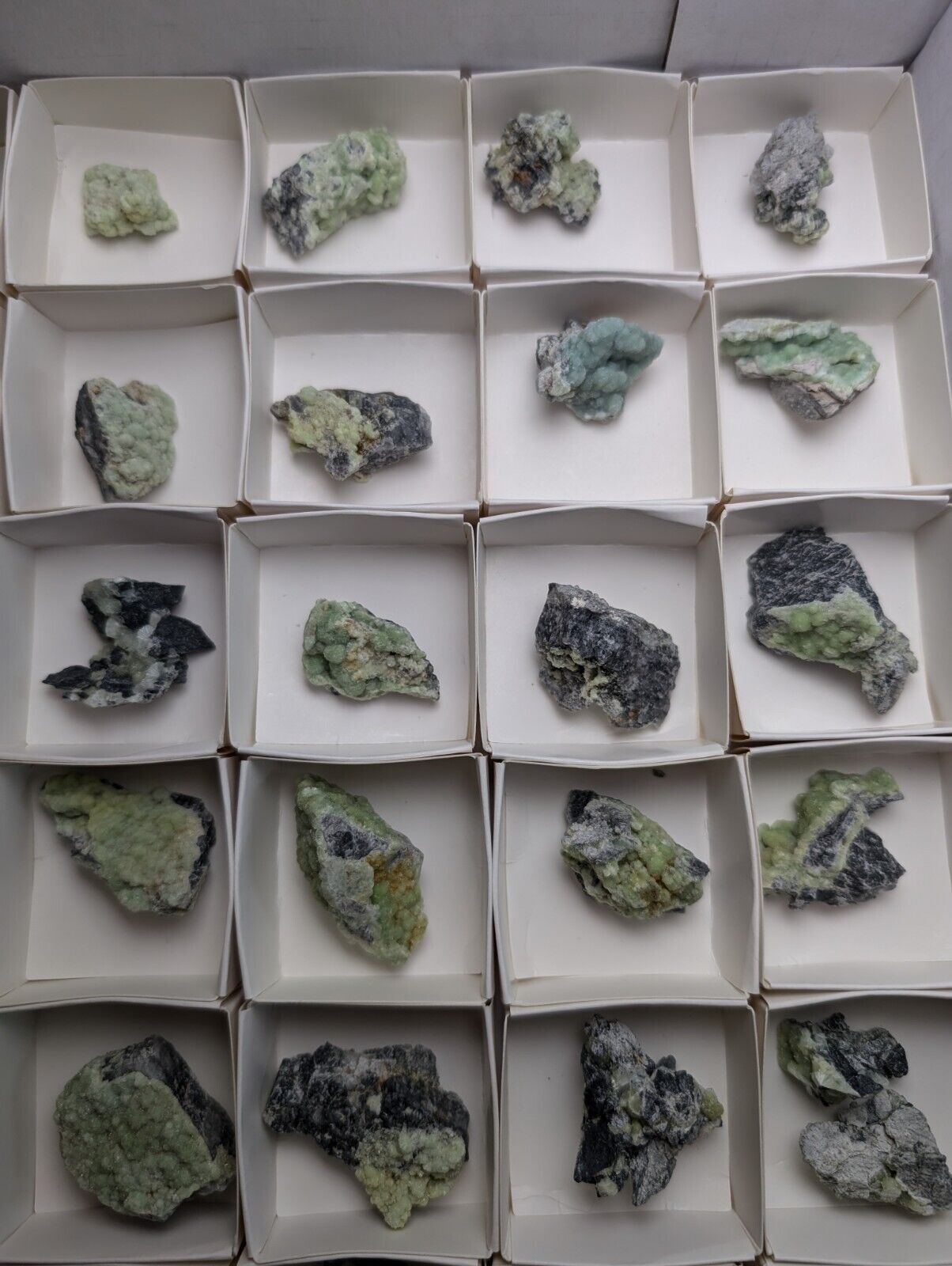 Set of 55 Wavellite Specimens (Arkansas, USA)  - OOAK Natural Crystal Clusters